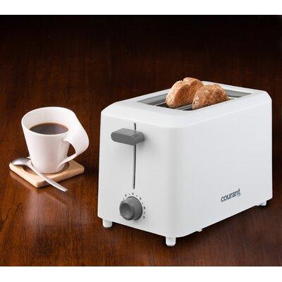 Courant Toaster in Gray/White | 6.42 H x 5.71 W x 9.84 D in | Wayfair CTP-2701W