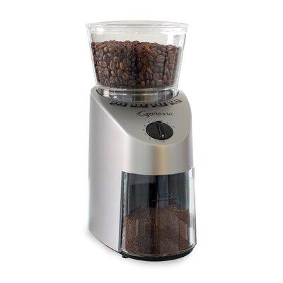 Capresso Infinity Conical Electric Burr Coffee Grinder Plastic in Gray | 10.5 H x 5 W x 7.75 D in | Wayfair 560.04