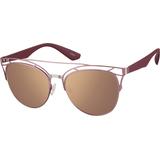 Zenni Women's Cat-Eye Rx Sunglasses Pink Mixed Full Rim Frame