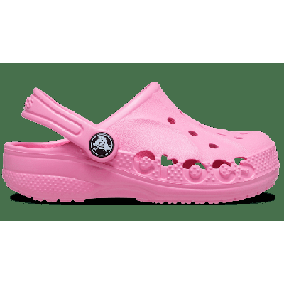 Crocs Pink Lemonade Kids' Baya Clog Shoes