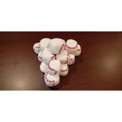 16-pack Baseball Bean Bags for Deep Shot Games Bean Bag Toss Game Fabric in Red/White | 2.5 H x 2.5 W x 2.5 D in | Wayfair MJOR1011