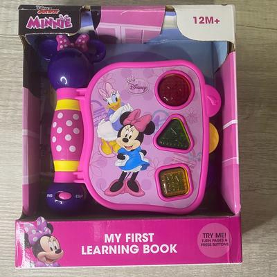 Disney Toys | Disney Minnie Mouse My First Learning Book Sight Sound 12m+ Gift English Spanish | Color: Pink/Purple | Size: Osbb