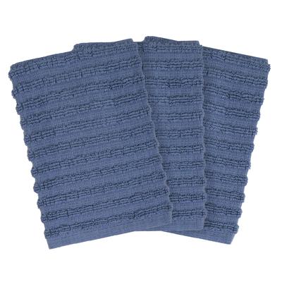 Royale 3Pk Solid Dish Cloth by Brylane Home in Federal Blue