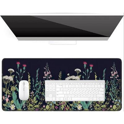 East Urban Home Desk Pad in Black/Green | 0.12 H x 31.5 W x 11.8 D in | Wayfair CF8B484F647D4F10959366513FD32713