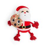 More and Merrier Santa Cookie Big Dog Toy, Large, Pack of 2
