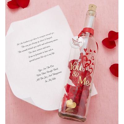 1-800-Flowers Seasonal Gift Delivery Message In A Bottle 'You & Me' Someone Special Scroll | Happiness Delivered To Their Door