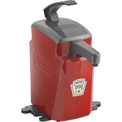 Heinz Keystone 1.5 Gallon Red Plastic Countertop Ketchup Pump Dispenser