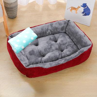 Tucker Murphy Pet™ Dog Kennel Mat Sleeping Mat Pet Supplies Cotton in Red | 6 H x 17.7 W x 11.8 D in | Wayfair 8A236675D47B4025BBB37EBA0C0A876C