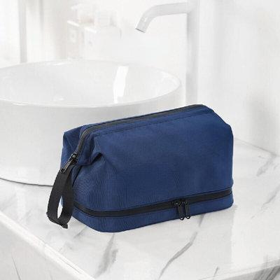 Latitude Run® Travel Cosmetic Bag in Blue | 6.49 H x 8.66 W x 4.92 D in | Wayfair CE803BDD750B4C69BBAE370906C2A779