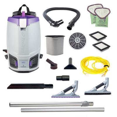 ProTeam GoFit 6, 6 quart Backpack Vacuum #107699 with ProBlade Hard Surface and Carpet Tool Kit #107532