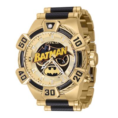 Invicta DC Comics Batman Men's Watch - 52mm Gold Black (41136)