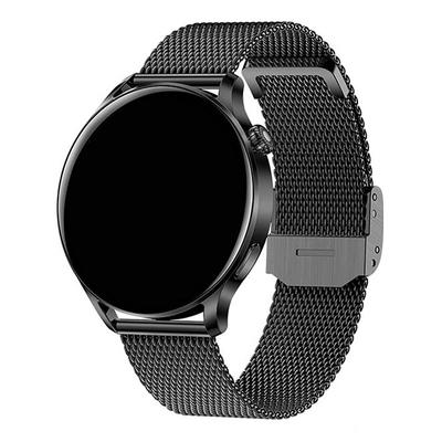 Fetor Smart Watches Black - Black Steel Sports Health Smart Watch