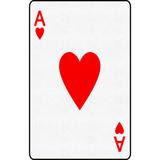 Wet Paint Printing Ace of Hearts Card Playing Cards Cardboard Standup | 47 H x 30 W x 5 D in | Wayfair SP12589