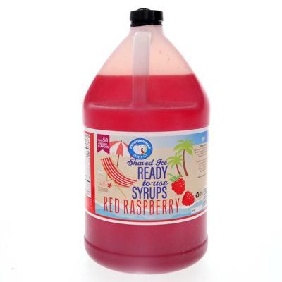 Hypothermias Raspberry Ready to Use Shaved Ice or Snow Cone Syrup Gallon (128 Fl. Oz) in Red | Wayfair 16215