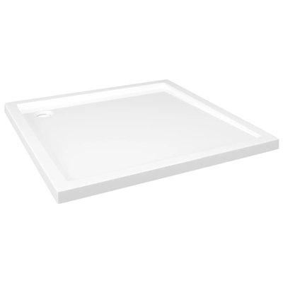 VidaXL Square ABS Shower Base Tray Plumbing Fixture Multi Sizes Fiberglass in White | 1.6 H x 31.5 W x 31.5 D in | Wayfair 148907
