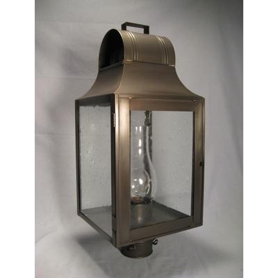 Northeast Lantern Livery 23 Inch Tall Outdoor Post Lamp - 9053-AB-CIM-CLR
