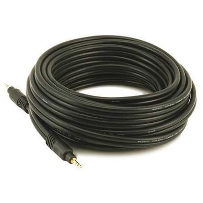 MONOPRICE 5581 A/V Cable, 3.5mm M/M cable, Black,25ft