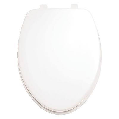 AMERICAN STANDARD 5311012.020 Toilet Seat, With Cover, Molded Wood, Elongated,