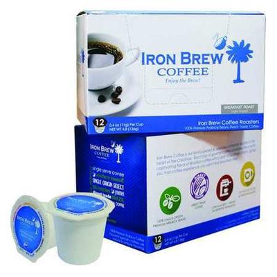 IRON BREW C-1CT-12BRSS Coffee,0.12 oz. Net Weight,Ground,PK12