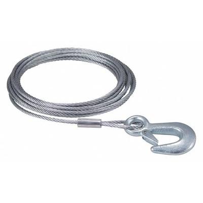 DUTTON-LAINSON 6360 Winch Cable w/Hook 20 Ft. x 3/16 In