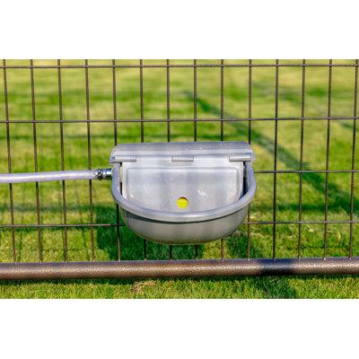 PET GAZEBO Auto Waterer w/ Extra Float Metal/Stainless Steel (affordable option.) in Gray, Size 5.0 H x 10.5 W x 10.5 D in | Wayfair 105-21500