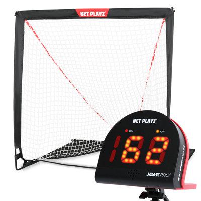 Net Playz Lacrosse Training Gift Set | Practice Net + Speed Radar Combo For Lacrosse Players, Teens & Children - Measure Your Speed | Wayfair