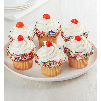 1-800-Flowers Food Delivery Jumbo Vanilla Cupcakes 6 Count | Happiness Delivered To Their Door