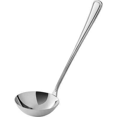 Oneida New Rim by 1880 Hospitality T012MSPF 12" 18/10 Stainless Steel Extra Heavy Weight Soup Ladle - 12/Case