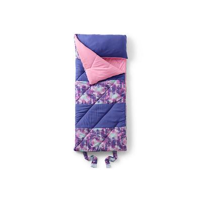 Kids Sleeping Bag with Attached Pillow - Lands' End - Purple