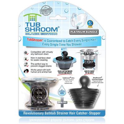 TubShroom Basket Strainer Tub Drain, Silicone | 2 H x 2.25 W x 2.25 D in | Wayfair BLKTSSTP88