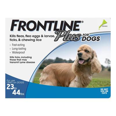 Frontline Plus Medium Dogs 23-44 Lbs (Blue) 6 Doses