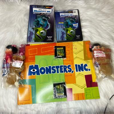 Disney Media | Disney Monster Inc Dvd/Vhs Bundle | Color: Blue | Size: Os