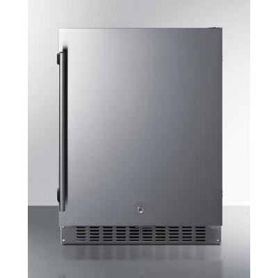 Summit SPR618OSADA 24" Undercounter Outdoor Refrigerator w/ (1) Section & (1) Door, 115v, Silver