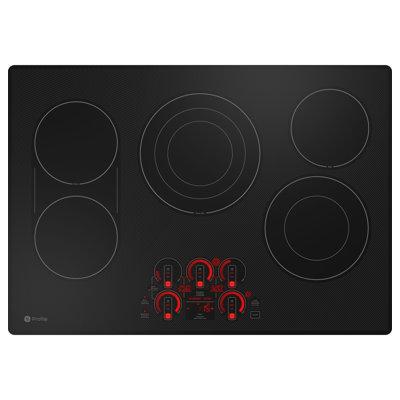 GE Profile™ 29.75" Electric Cooktop w/ 5 Elements in Black | 5.82 H x 20.88 W x 29.75 D in | Wayfair PEP9030DTBB
