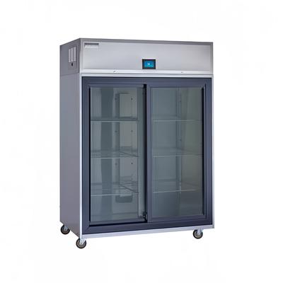 Delfield GAR1P-G Specification Line 27 2/5" 1 Section Reach In Refrigerator, (1) Right Hinge Glass Doors, 115v, Silver