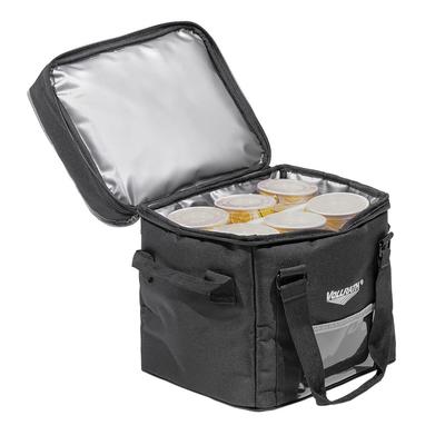 Vollrath VDBS106 Insulated Catering Bag w/ Carrying Straps - 11"W x 10"D x 12"H, Black, 6 Large Beverages