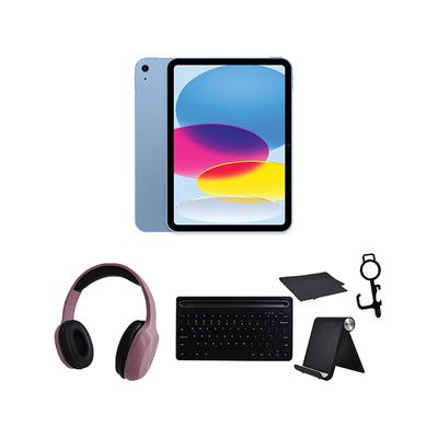 Apple Tablets Blue/Rose - Blue 10th Gen 256GB Apple iPad & Rose Gold Headphones Set