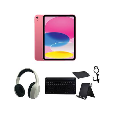 Apple Tablets Pink/White - Pink 10th Gen 256GB Apple iPad & White Headphones Set