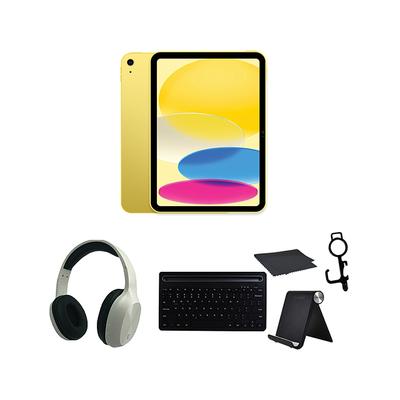 Apple Tablets Yellow/White - Yellow 10th Gen 256GB Apple iPad & White Headphones Set