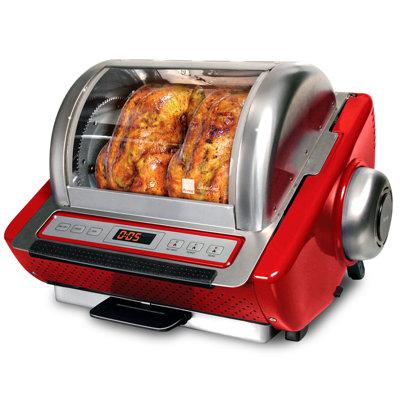 Ronco Ez-store Rotisserie, Stainless Stainless Steel in Red | 11.5 H x 15.5 W x 16 D in | Wayfair ST5250RED