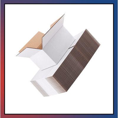 Hokku Designs Cardboard Box Set Cardboard/Paper in White | 4