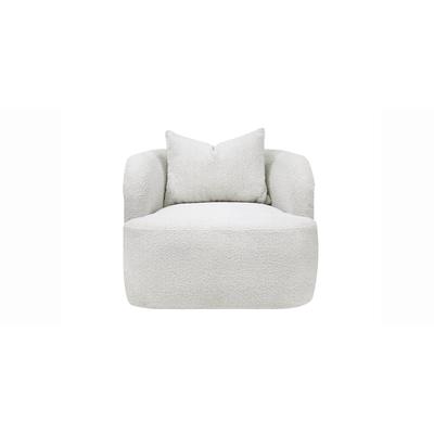Naomi Lounge Chair White Bouclé
