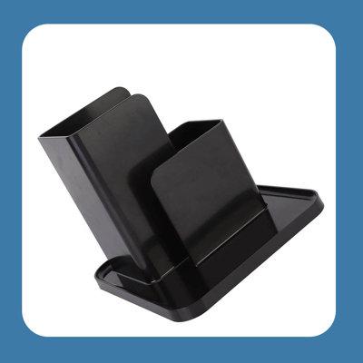Latitude Run® Desktop Office Supplies Storage Pen Holder Plastic in Black | 5.4 H x 6.1 W x 5.9 D in | Wayfair C04E46C7118E45A5A3B56D2113514C91