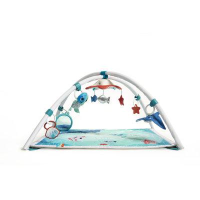 Tiny Love Treasure The Ocean 2-In-1 Musical MobileBaby Gym w/ Hanging Toys Polyester in Blue | 14.5 H x 31 W x 34 D in | Wayfair TO116FJTE