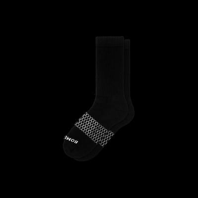 Men's Solids Calf Sock - Black - Medium - Bombas