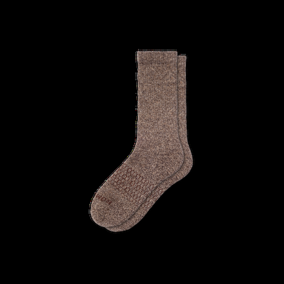 Women's Marl Calf Socks - Marled Chocolate - Medium - Bombas