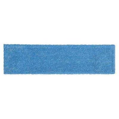 RUBBERMAID COMMERCIAL 2132427 Flat Mop Pad, Clip-On Connection, Blue, Microfiber