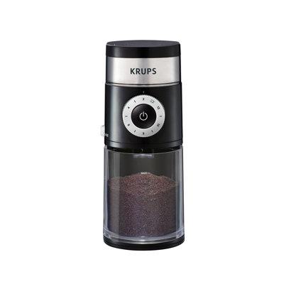Krups 12-cup Precise Coffee Grinder Plastic in Black | 10.35 H x 4.41 W x 7.28 D in | Wayfair GX550850