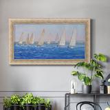 Breakwater Bay Sailing Event I - Single Picture Frame Print on Canvas Canvas, Solid Wood in Gray/Black | 29 H x 53 W in | Wayfair