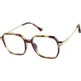 Zenni Square Prescription Glasses Tortoiseshell Mixed Full Rim Frame